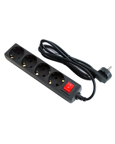 SP4B-218. Сетевой фильтр 4 розетки, 1,8м черный. 5bites в Рязани