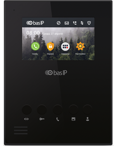 AU-04LA (AU-04L) BLACK. Монитор IP-домофона. BAS-IP в Рязани