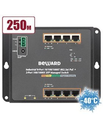 STWP-0802HP. Коммутатор 8-портовый. Beward в Рязани