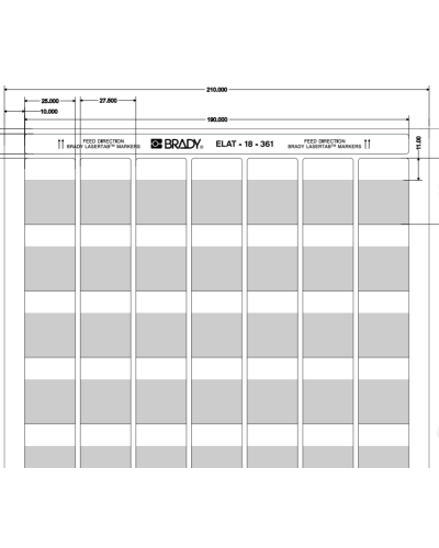 ELAT-18-361-2.5 (уп. 2500 шт.): Этикетка в Рязани