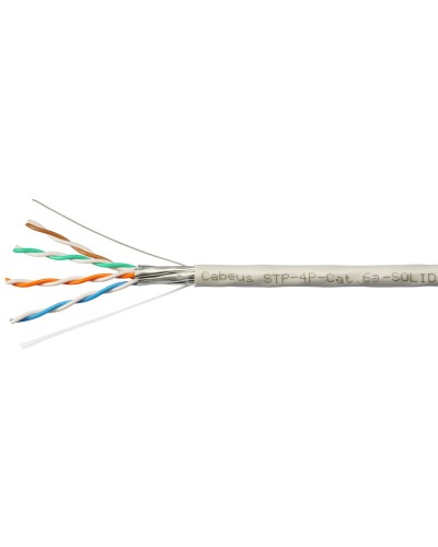 STP-4P-Cat.6a-SOLID-IN-PVC (7196c). Кабель «витая пара» (LAN) для структурированных систем связи. CABEUS в Рязани