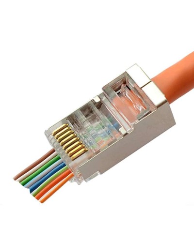 8P8C-SH-FC (100 шт) (10796c). Разъем RJ-45. CABEUS в Рязани