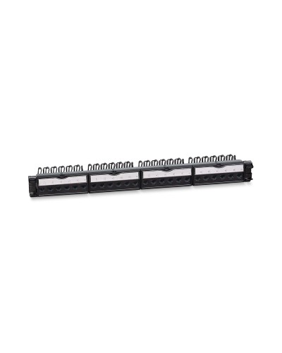 PL-24-KJ-RJ45-Cat.6a-180T (11832c): Патч-панель 19" (1U), 24 порта RJ-45, категория 6a, с задним кабельным организатором в Рязани