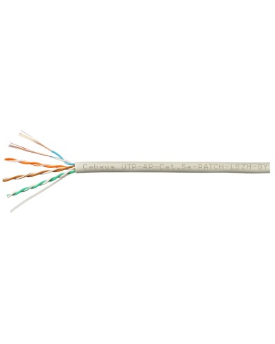 UTP-4P-Cat.5e-SOLID-GY-LIGHT-100 (9995c-5). Кабель «витая пара» (LAN) для структурированных систем связи. CABEUS в Рязани