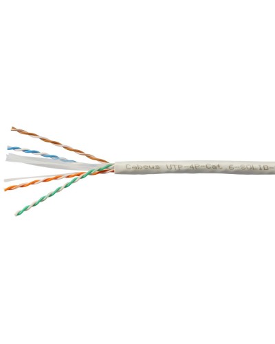 UTP-4P-Cat.6-SOLID-LSZH-WH (11871c-5). Кабель «витая пара» (LAN) для структурированных систем связи. CABEUS в Рязани