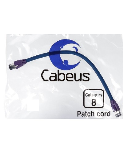 PC-SSTP-RJ45-Cat.8-5m-LSZH (9705c), серый. Патч-корд медный. CABEUS в Рязани