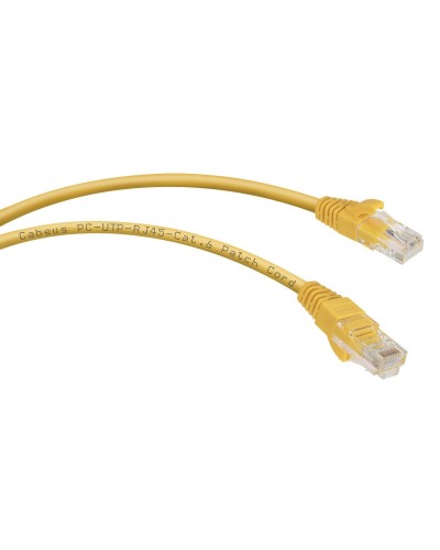 PC-UTP-RJ45-Cat.6-3m-YL (8708c), желтый. Патч-корд медный. CABEUS в Рязани