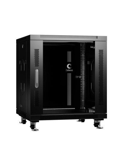 SH-05C-12U60/60-BK (8554c). Шкаф телекоммуникационный 19 напольный 12U. CABEUS в Рязани