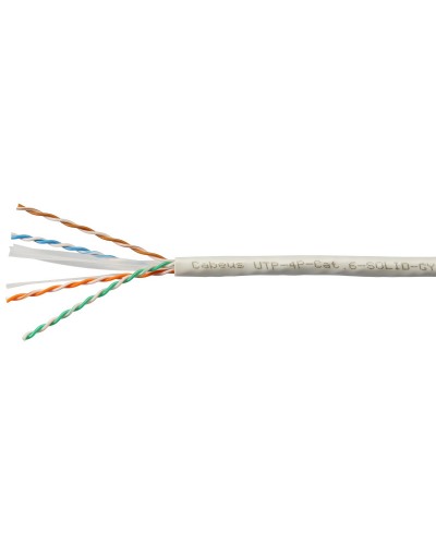 UTP-4P-Cat.6-SOLID-GY (7178c). Кабель «витая пара» (LAN) для структурированных систем связи. CABEUS в Рязани