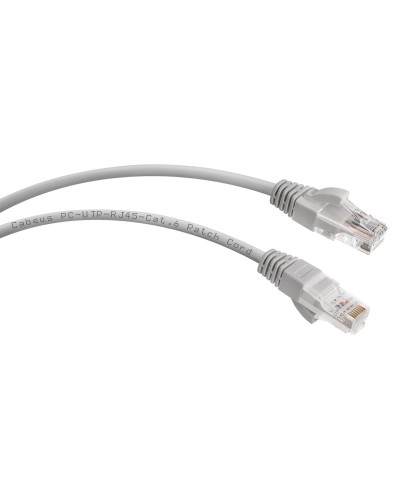 PC-UTP-RJ45-Cat.6-15m (8790c), серый. Патч-корд медный. CABEUS в Рязани