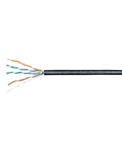 UTP-4P-Cat.5e-SOLID-OUT-LSZH-UV (7172c). Кабель «витая пара» (LAN) для структурированных систем связи. CABEUS в Рязани
