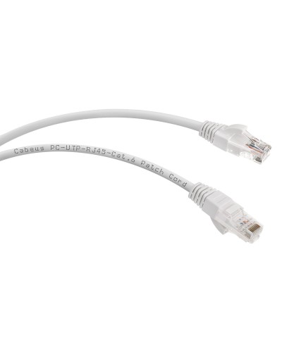 PC-UTP-RJ45-Cat.6-3m (7269c), серый. Патч-корд медный. CABEUS в Рязани