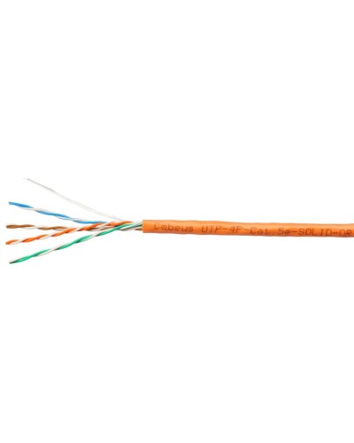 UTP-4P-Cat.5e-SOLID-LSZH-OR-LIGHT-100 (10993c-5). Кабель «витая пара» (LAN) для структурированных систем связи. CABEUS в Рязани