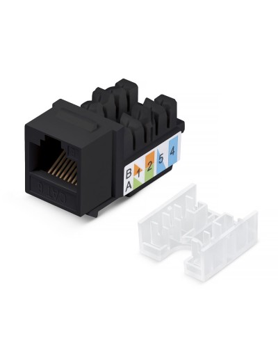 KJ-RJ45-Cat.6-90-SW-BK (10102c). Вставка Keystone Jack RJ-48. CABEUS в Рязани