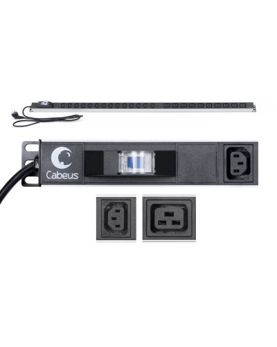 PDU-16-14C13-10C19-B-C14 (9553c). Блок розеток. CABEUS в Рязани