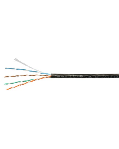 UTP-4P-Cat.5e-SOLID-LSZH-BK-100 (9781c-5). Кабель «витая пара» (LAN) для структурированных систем связи. CABEUS в Рязани