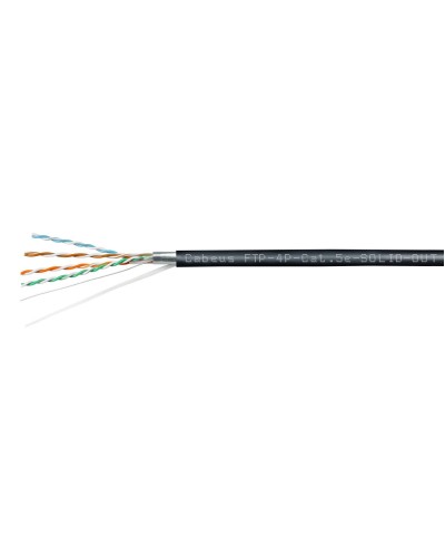 FTP-4P-Cat.5e-SOLID-OUT-LSZH-UV (7176c). Кабель «витая пара» (LAN) для структурированных систем связи. CABEUS в Рязани