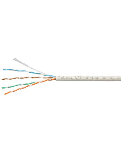 UTP-4P-Cat.5e-SOLID-LSZH-GY-LIGHT (9996c). Кабель «витая пара» (LAN) для структурированных систем связи. CABEUS в Рязани