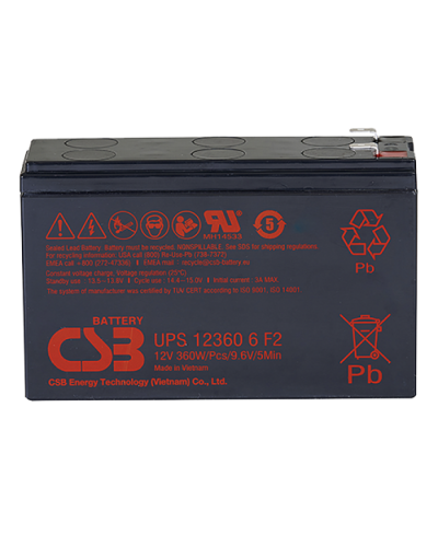 CSB UPS 123606. Аккумулятор герметичный свинцово-кислотный. CSB в Рязани