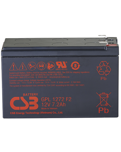 CSB GPL 1272 F2 FR. Аккумулятор герметичный свинцово-кислотный. CSB в Рязани