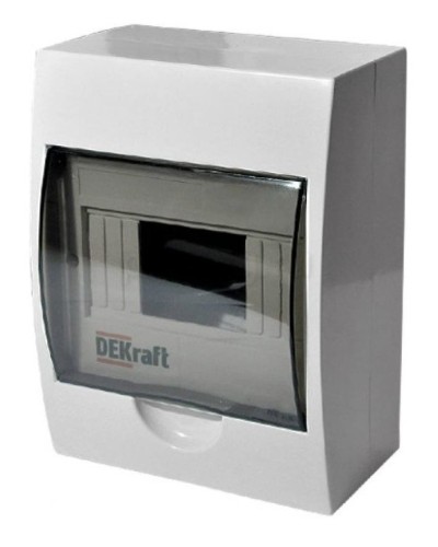 ЩРН-П-6 IP41 настенный (31009DEK). Щиток модульный с прозрачной дверцей. DEKraft в Рязани