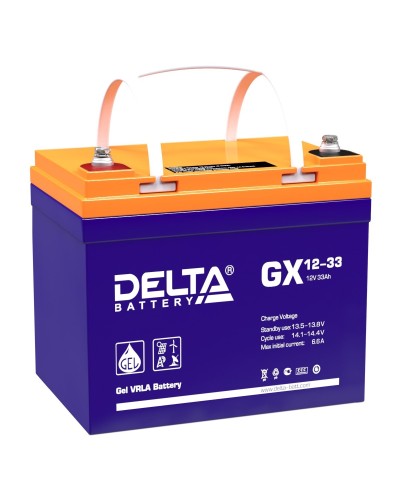 Delta GX 12-33. Аккумулятор герметичный свинцово-кислотный. Delta в Рязани