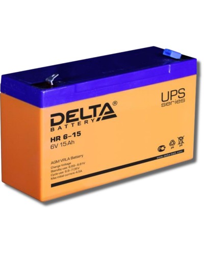 Delta HR 6-15. Аккумулятор герметичный свинцово-кислотный. Delta в Рязани