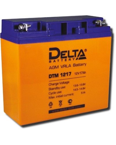 Delta DTM 1217. Аккумулятор герметичный свинцово-кислотный. Delta в Рязани