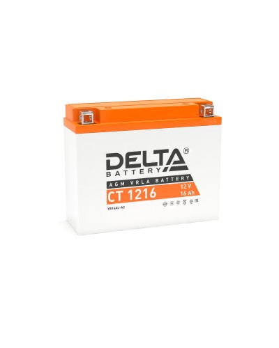 Delta CT 1216. Аккумулятор герметичный свинцово-кислотный стартерный. Delta в Рязани