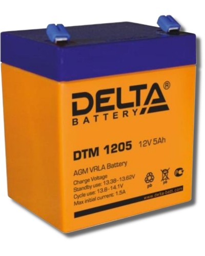 Delta DTM 1205. Аккумулятор герметичный свинцово-кислотный. Delta в Рязани