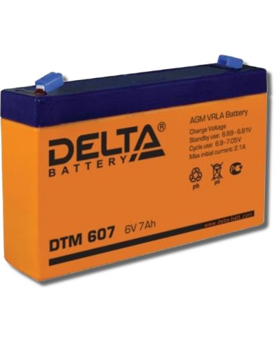 Delta DTM 607. Аккумулятор герметичный свинцово-кислотный. Delta в Рязани