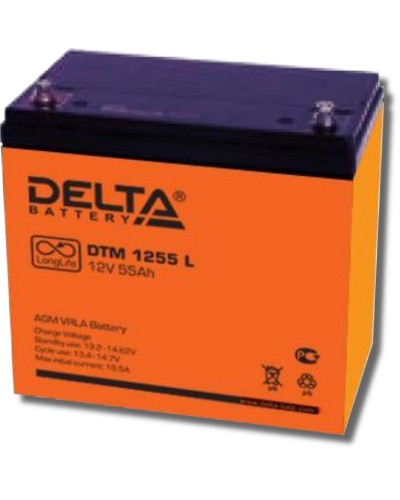 Delta DTM 1255 L. Аккумулятор герметичный свинцово-кислотный. Delta в Рязани