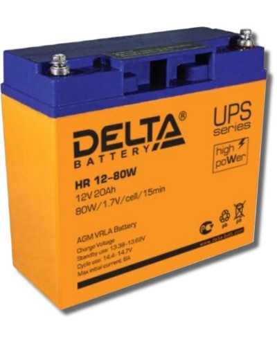 Delta HR 12-80 W. Аккумулятор герметичный свинцово-кислотный. Delta в Рязани