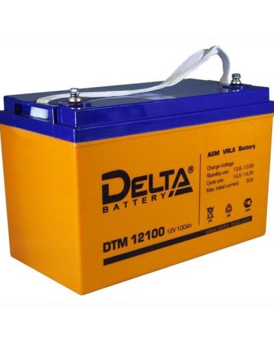Delta DTM 12100 L. Аккумулятор герметичный свинцово-кислотный. Delta в Рязани