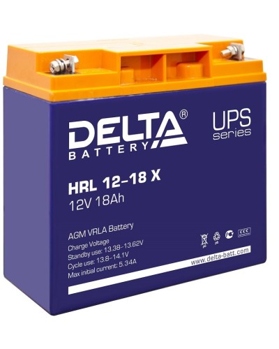 Delta HRL 12-18 X. Аккумулятор герметичный свинцово-кислотный. Delta в Рязани