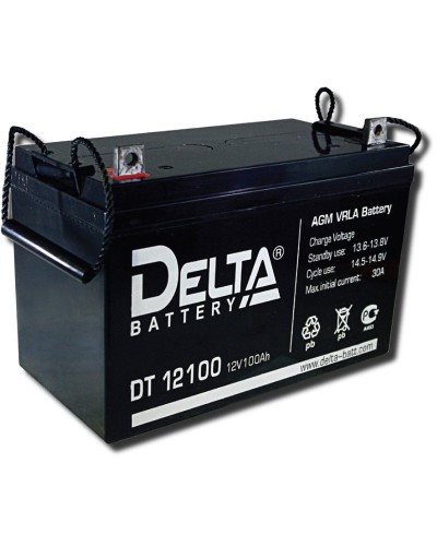 Delta DT 12100. Аккумулятор герметичный свинцово-кислотный. Delta в Рязани