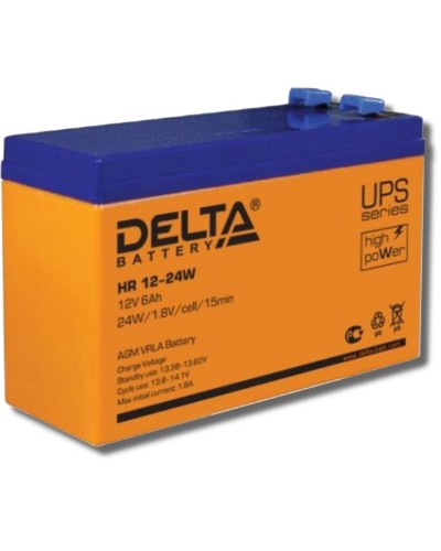 Delta HR 12-24 W. Аккумулятор герметичный свинцово-кислотный. Delta в Рязани