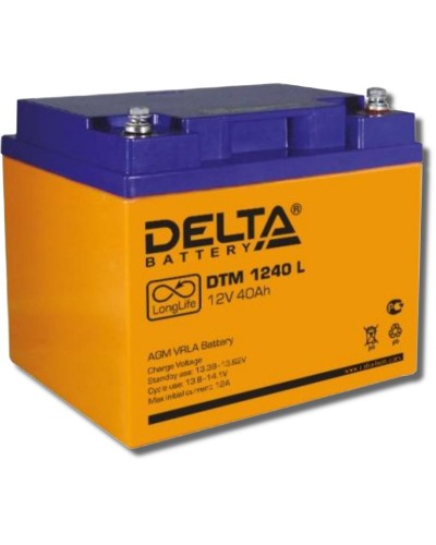 Delta DTM 1240 L. Аккумулятор герметичный свинцово-кислотный. Delta в Рязани