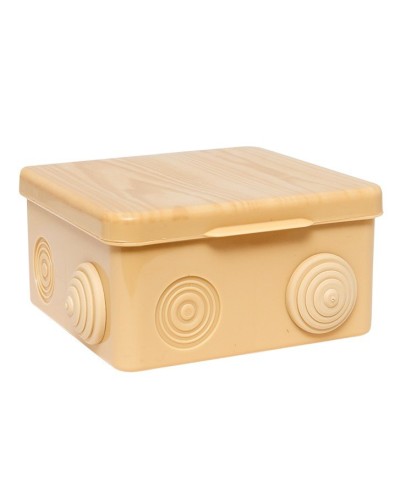 КМР-030-014 с крышкой (100х100х55) светлое дерево IP54 (plc-kmr-030-014-s). Коробка распределительная. EKF в Рязани