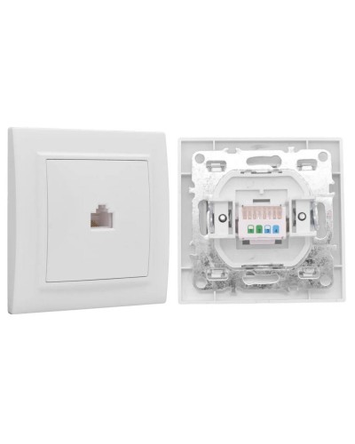 Минск Розетка RJ-45 1-местная СП (ERK01-035-10). Розетка RJ-45 1-местная СП. EKF в Рязани