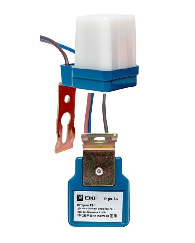 Фотореле PS-1 6А 1200Вт IP44 (fr-ps-1-6). Фотореле. EKF в Рязани