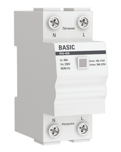 RVb-40A Basic (rvb-40a). Реле напряжения. EKF в Рязани