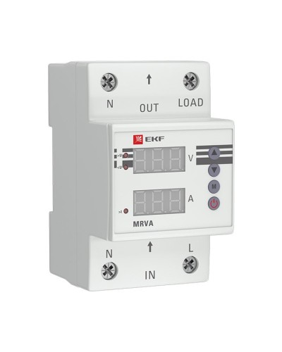MRVA 50A PROxima (MRVA-50A). Реле напряжения и тока с дисплеем. EKF в Рязани
