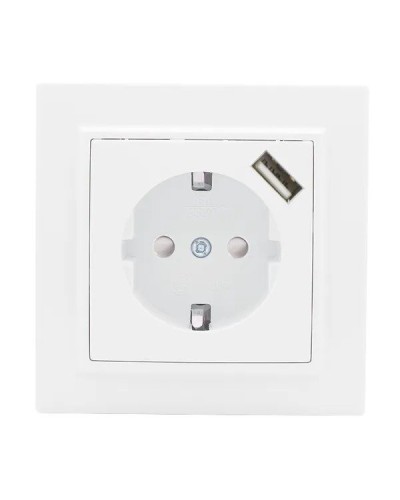 Минск Розетка 1-местная СП с/з 16А (ERR16-028-100-USB). Розетка 1-местная СП с/з 16А. EKF в Рязани