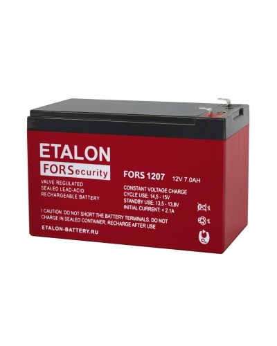 ETALON FORS 1207. Аккумулятор герметичный свинцово-кислотный. ETALON в Рязани