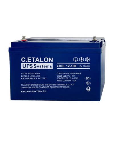 C.ETALON CHRL 12-100. Аккумулятор герметичный свинцово-кислотный. ETALON в Рязани