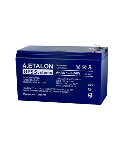 A.ETALON AHRX 12-9-36W. Аккумулятор герметичный свинцово-кислотный. ETALON в Рязани