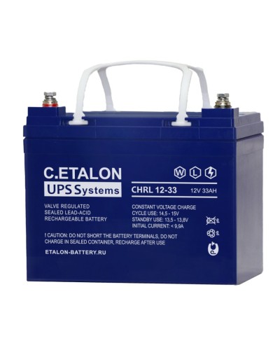 C.ETALON CHRL 12-33. Аккумулятор герметичный свинцово-кислотный. ETALON в Рязани