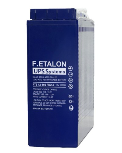 F.ETALON FTE 12-105 PRO X. Аккумулятор герметичный свинцово-кислотный. ETALON в Рязани