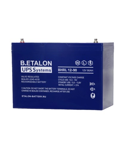 B.ETALON BHRL 12-90. Аккумулятор герметичный свинцово-кислотный. ETALON в Рязани
